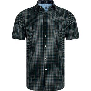 CHAPS Hawaiian Shirt Wrinkle Resistant Black & Blue UPF 50 MEN'S SIZE 2XL NEW